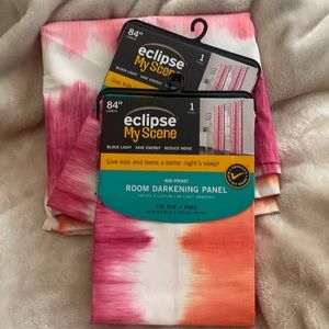 4 tie dye room darkening panels ( curtains)